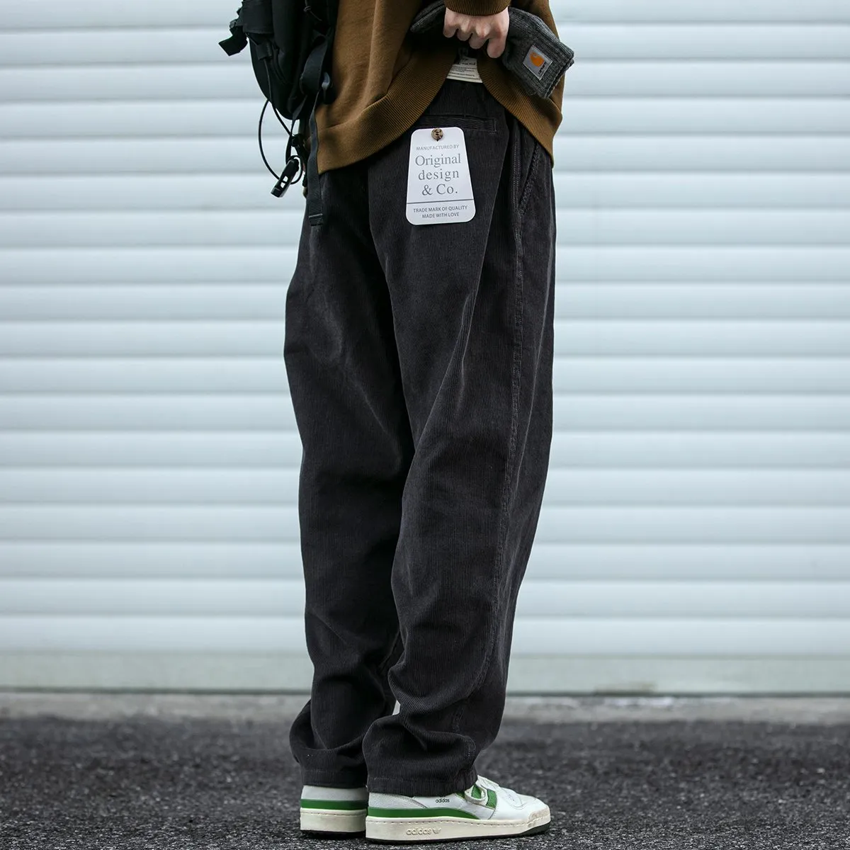 Sneakers Corduroy Baggy Trousers Empyre Skate Khaki Corduroy Pants