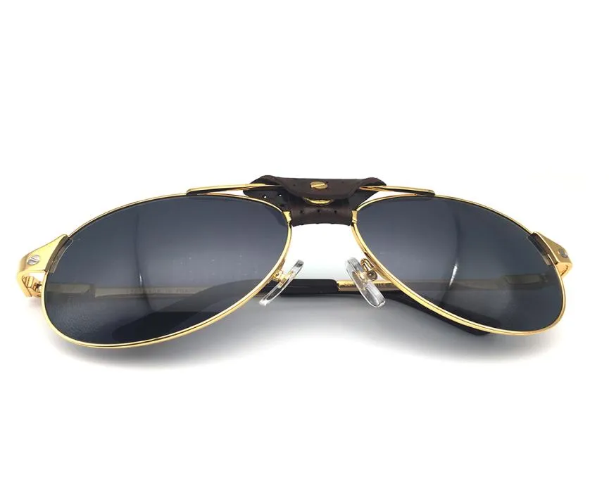 LuxuryRetro pilote Lunettes de soleil Hommes Carter Lunettes Santos Shades Femmes Lunettes De Mode Lunettes De Soleil Rétro Lunettes De Noël 5546376846