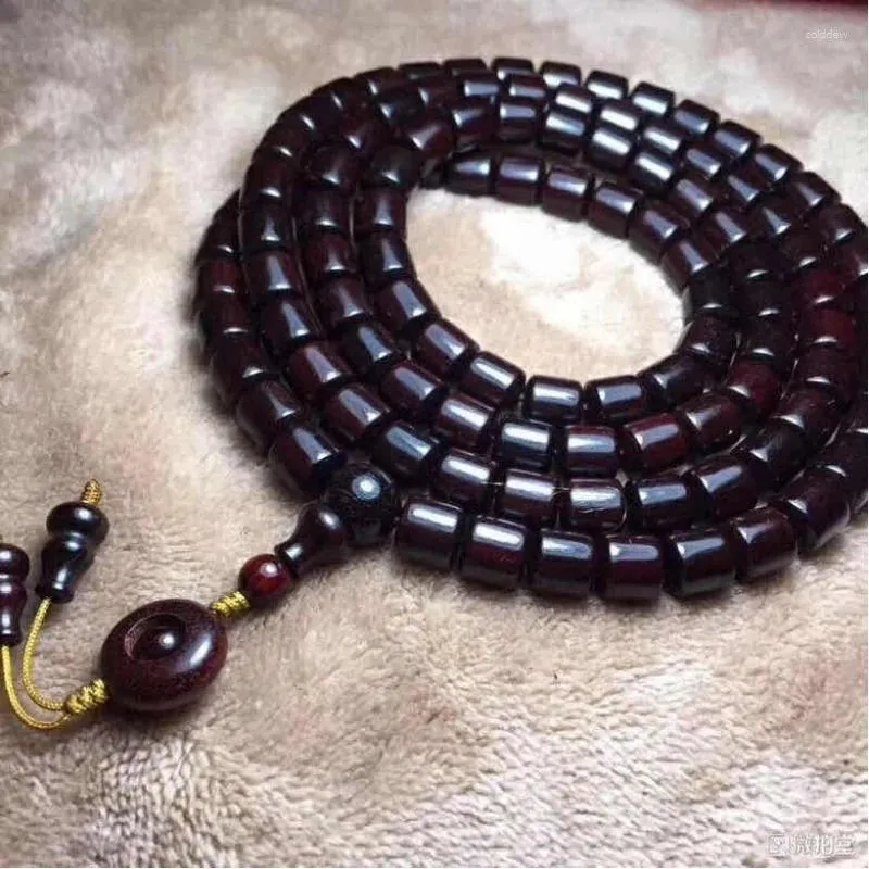 Ожерелья с подвесками из африканского палисандра, старый сандал 0,8 см, 108 ожерелье, браслет