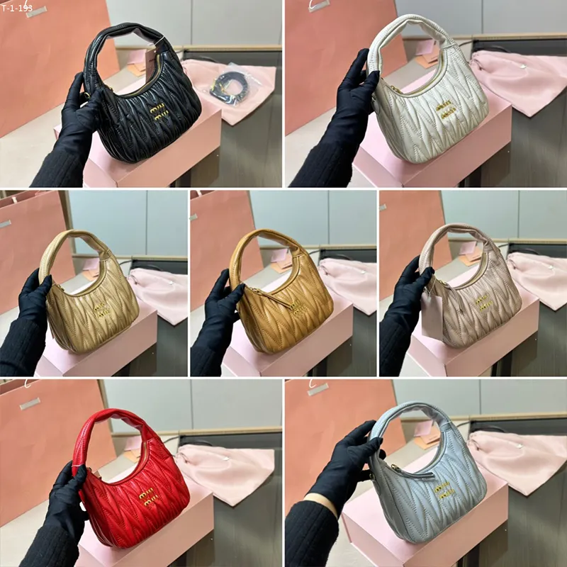 Sacchetta da sera designer femminile mui spalla una borsa di lusso sotto la chiusura della cerniera ascricata ascrota