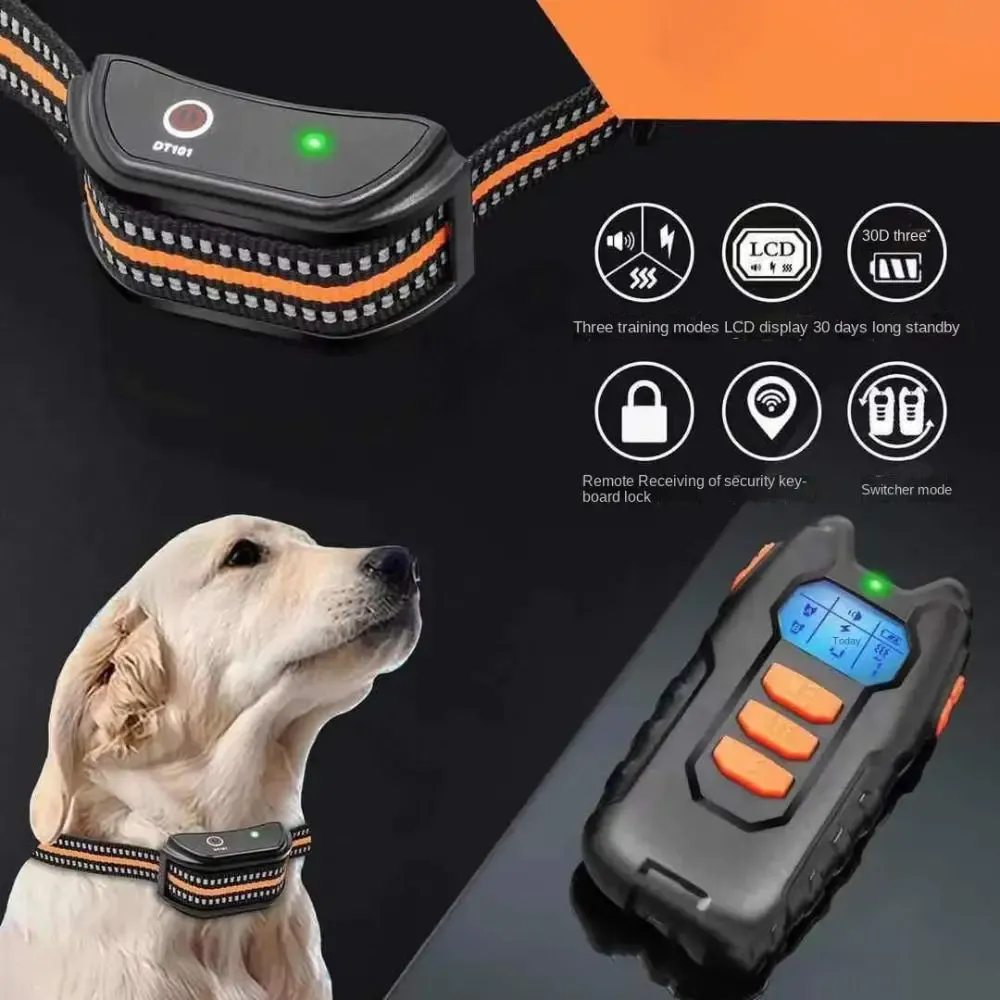 Disuasorios eléctrico recargable impermeable vibración collar perro entrenamiento mascota a prueba de ladridos