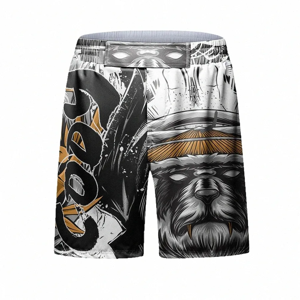 Cody Lundin Sublimati Training Muay Thai Fight Shorts Fi Design No Gi Bjj Jiu Jitsu Shorts pour hommes Pantalons de boxe Gym Wear b2vp #