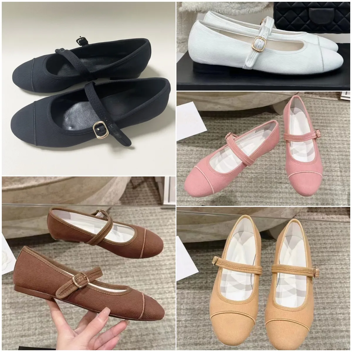 Top Quality Women Ballet Shoes Buckle Strap Single Flat Shoe Size - Main Image