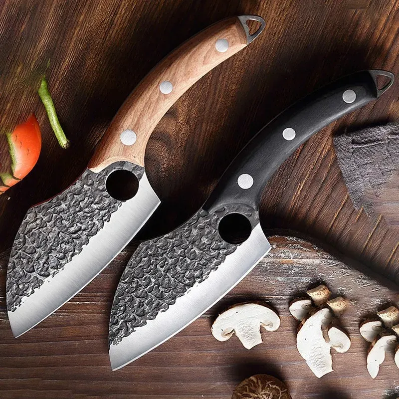Ножи с утолщенным лезвием, нож для обвалки, острый нож для резки шеф-повара, кухонный нож для нарезки и пилинга, нож для барбекю, кулинария, рыба