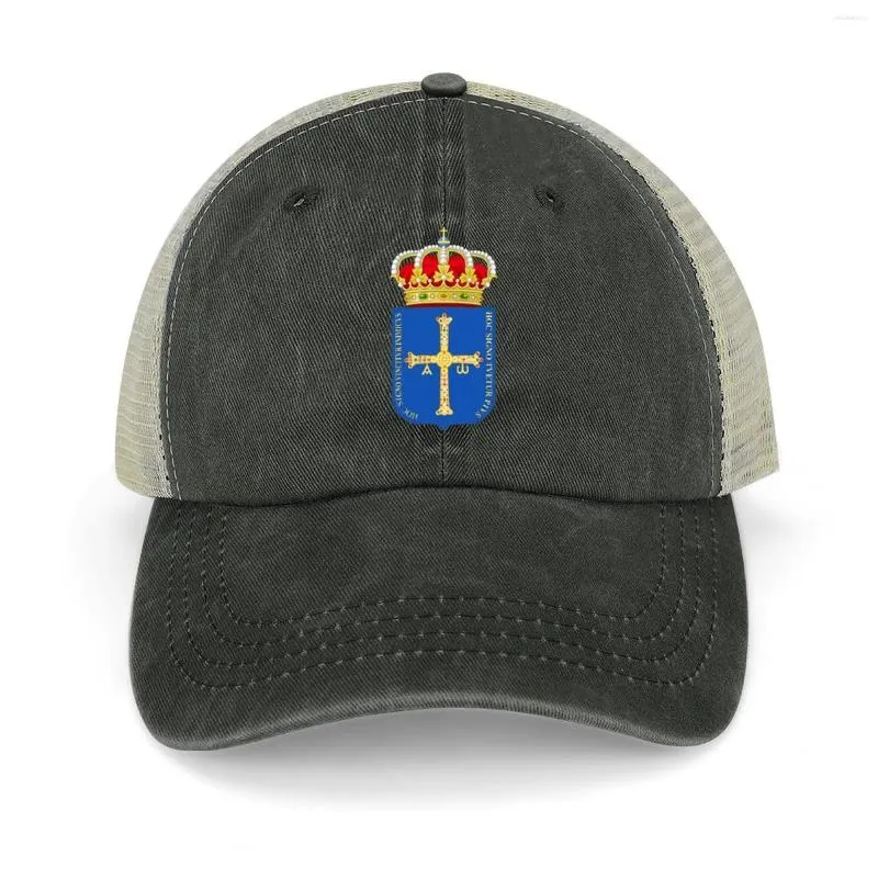 Casquettes de baseball Armoiries Asturies Espagne Chapeau de Cowboy Sac de Plage Casquette Militaire de Noël Homme Chapeaux Sauvages pour Hommes Femmes