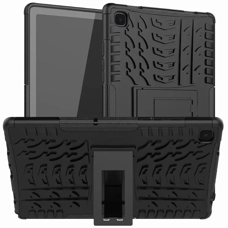 Armor Cases For Samsung GALAXY Tab A7 10.4 inch Case SM-T500 T505 A8 10.5 S6 lite S7 plus Tablet TPU PC Shockproof Stand Cover