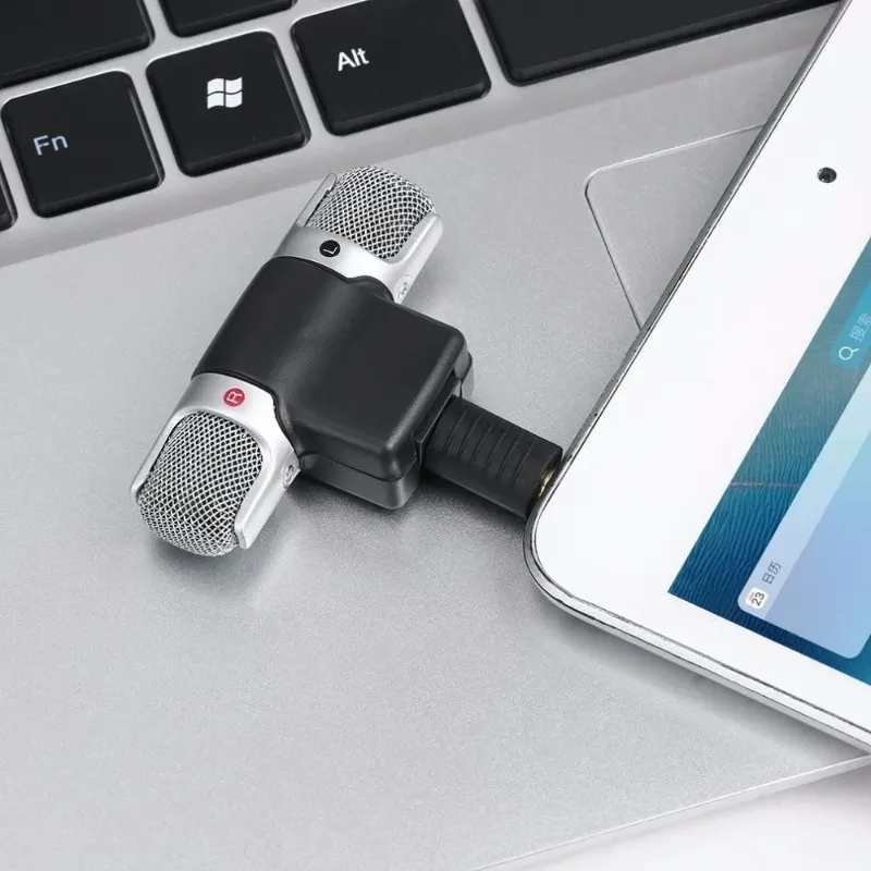 High Performance 3.5mm Jack Portable Mini Mic Digital Stereo Microphone For Recorder Mobiltelefon Sing Song Karaoke