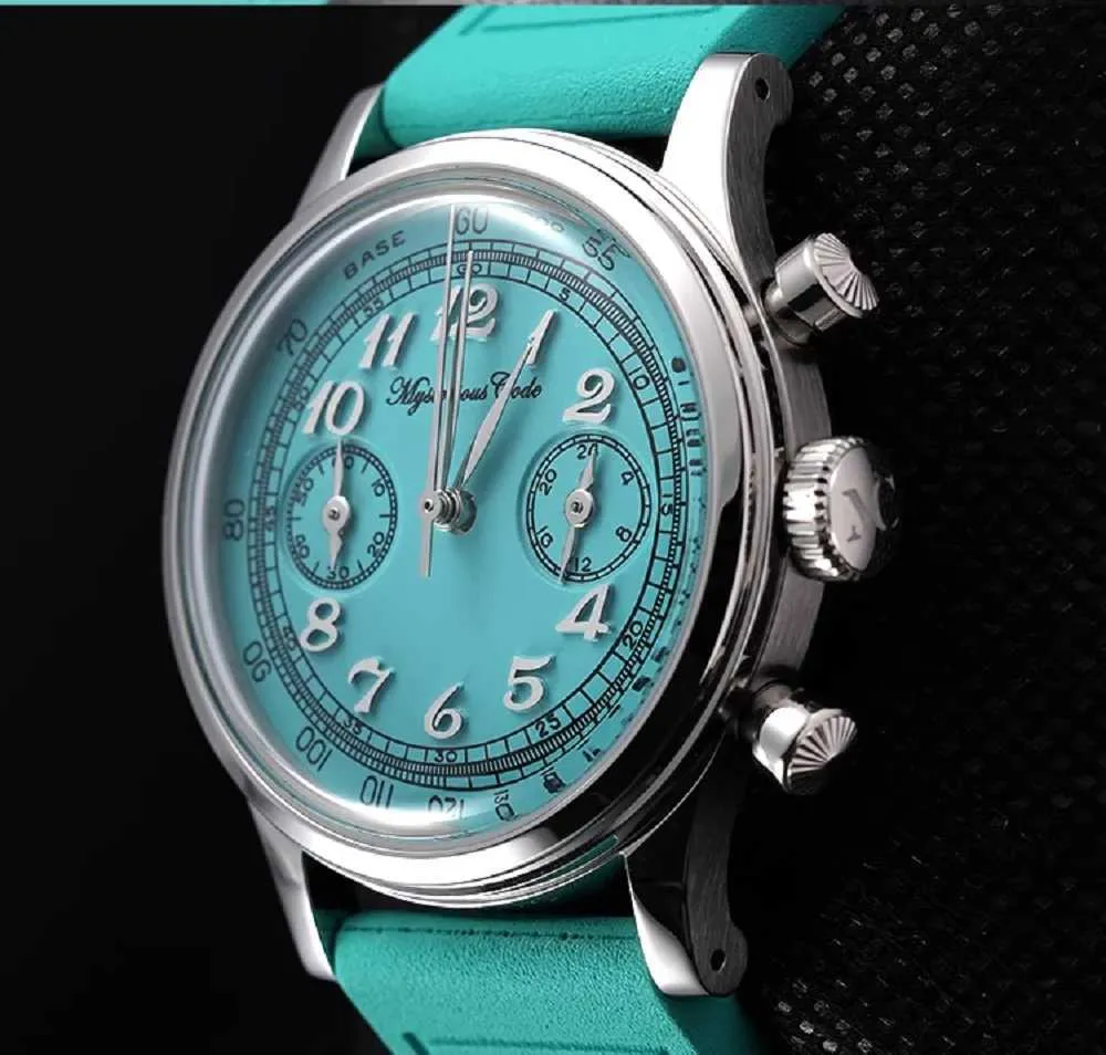 高評価アイテム MYSTERIOUSCODE 38MM Men's Chronograph analog watch その他