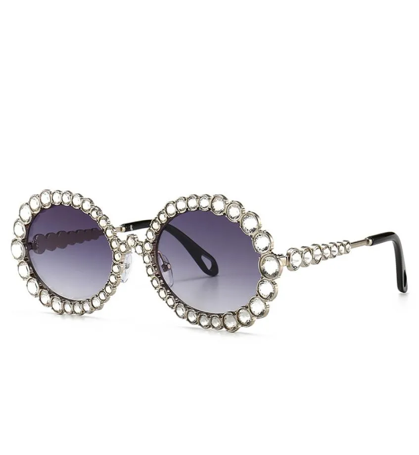 New ins popular fashion luxury designer cute lovely crystal diamond sparkling sunglasses for women girls female8889099