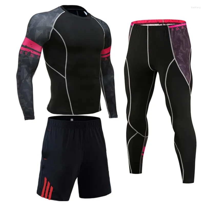 Men's Thermal Underwear Set >>Jogger Men>> Men Compression Tracksuit Suit >>Sport Clothes>>rash Guard Male Workout 4XL