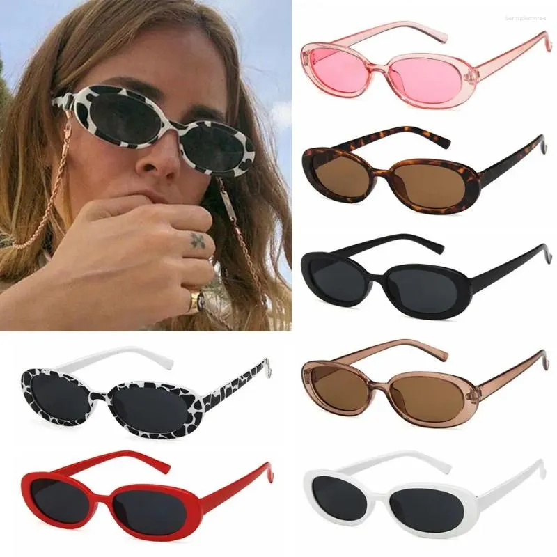 Солнцезащитные очки в стиле ретро для женщин, солнцезащитные очки в небольшой овальной оправе, модные солнцезащитные очки, поляризационные очки UV400