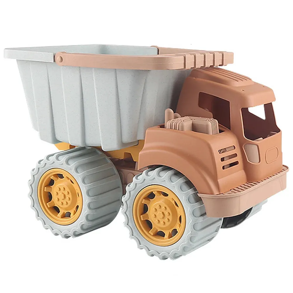 Childrens Dump Truck Kids Beach Toys Sand Truck Toy Tipper Car Toy Portable Digging Sand Car Plastic Sand Box Toys Toddler 240321