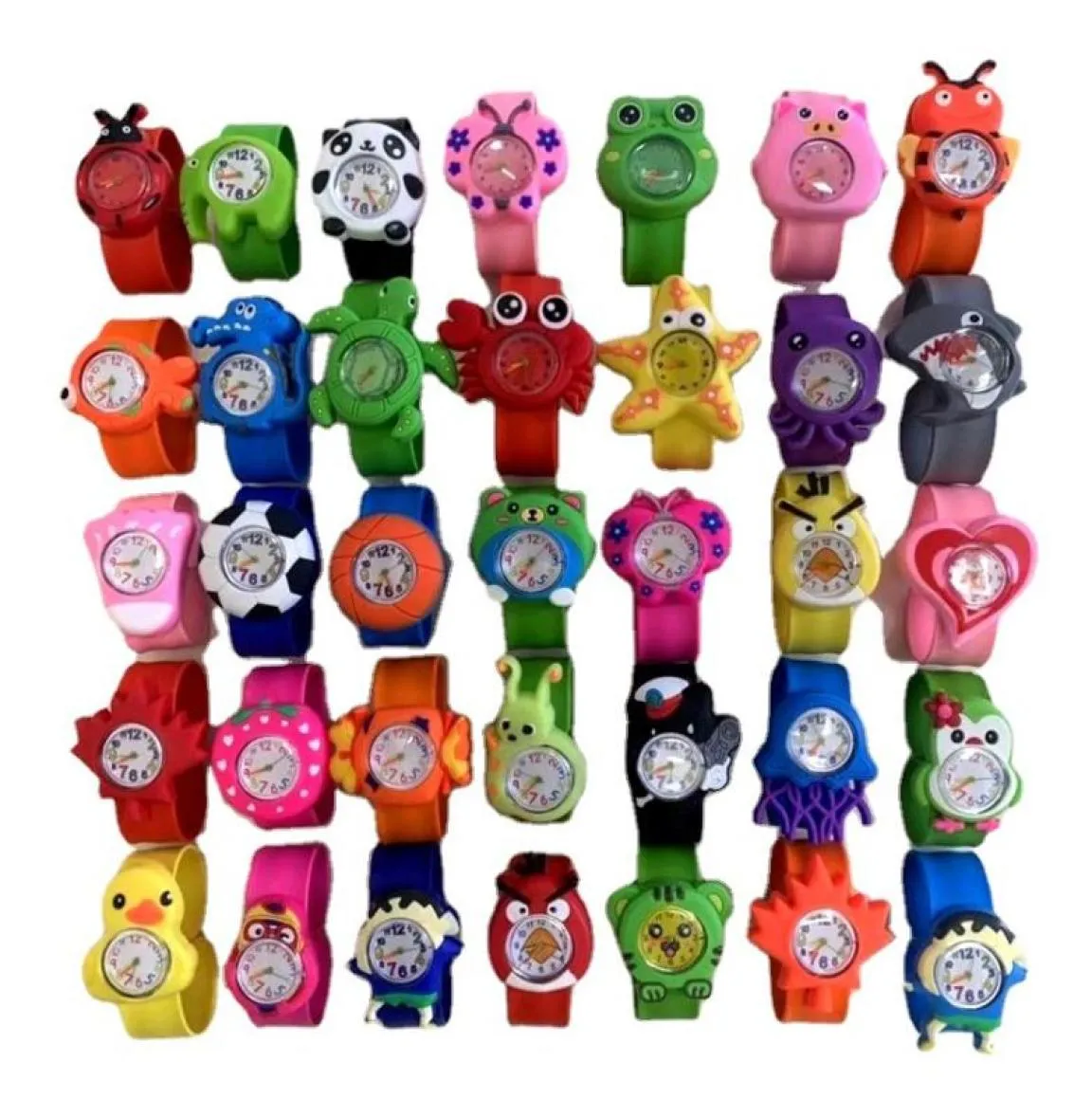 Kinderhorloges Vlinder Sp Horloge Cartoon3D Creatief Quartz Horloge Babyklok Siliconen Sport Kinderhorloge9226592