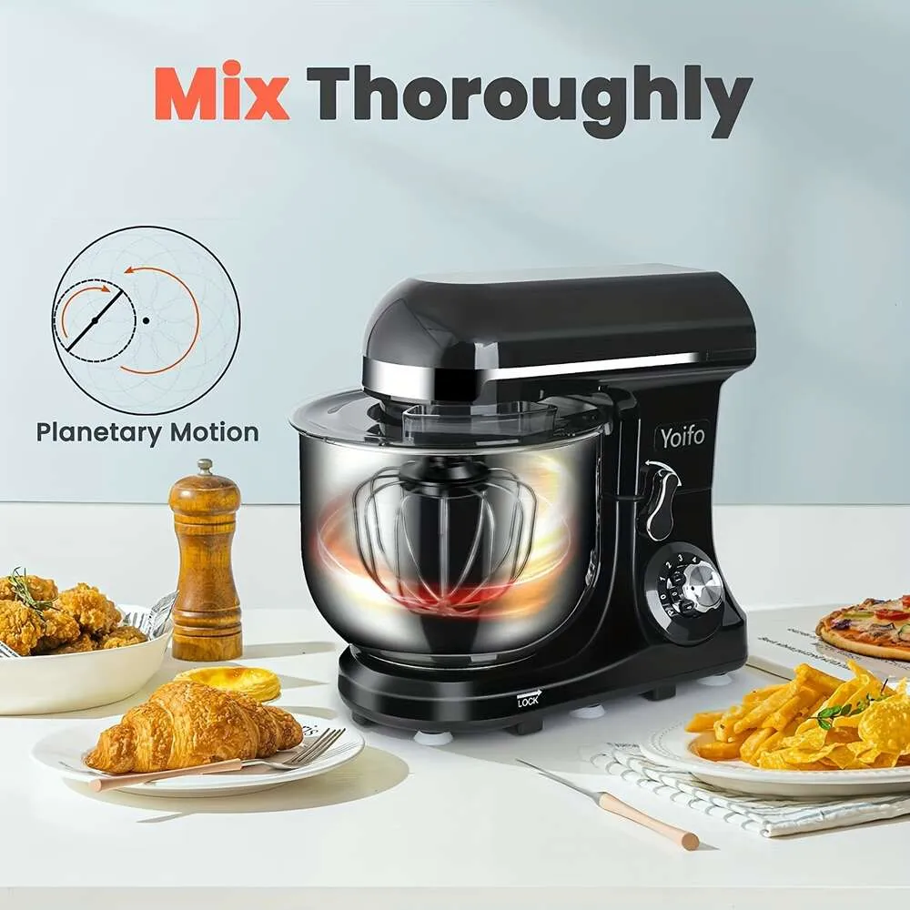 Multi-functional Kitchen 1.06gal Dough Home Whisk, Electric Food Mixer, Stand Mixer Cook Hine Fully Automatic