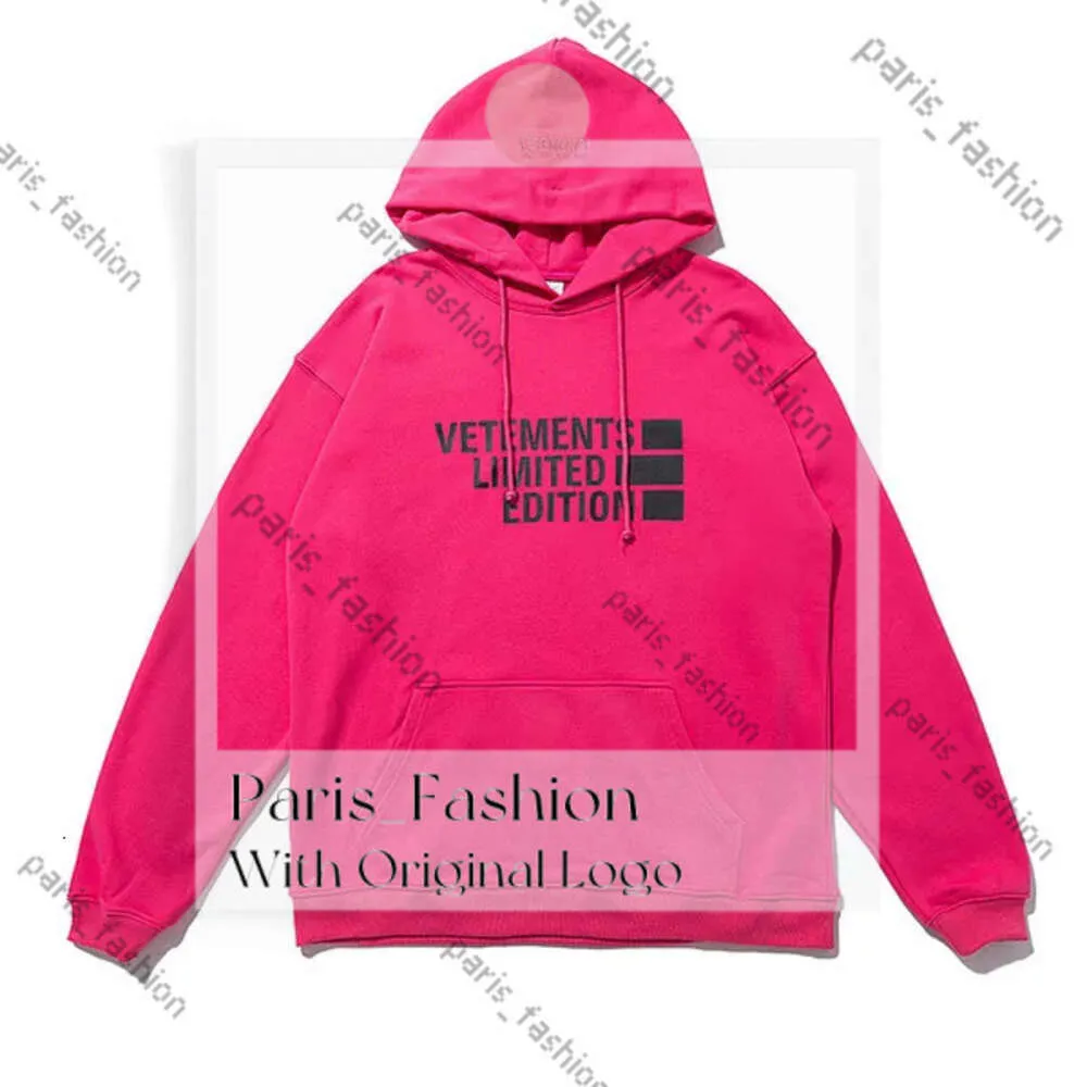 Męskie Vetements Bluzy Bluzy Dobra jakość FW Witam, nazywam się Vetements Mass Men Hoodie