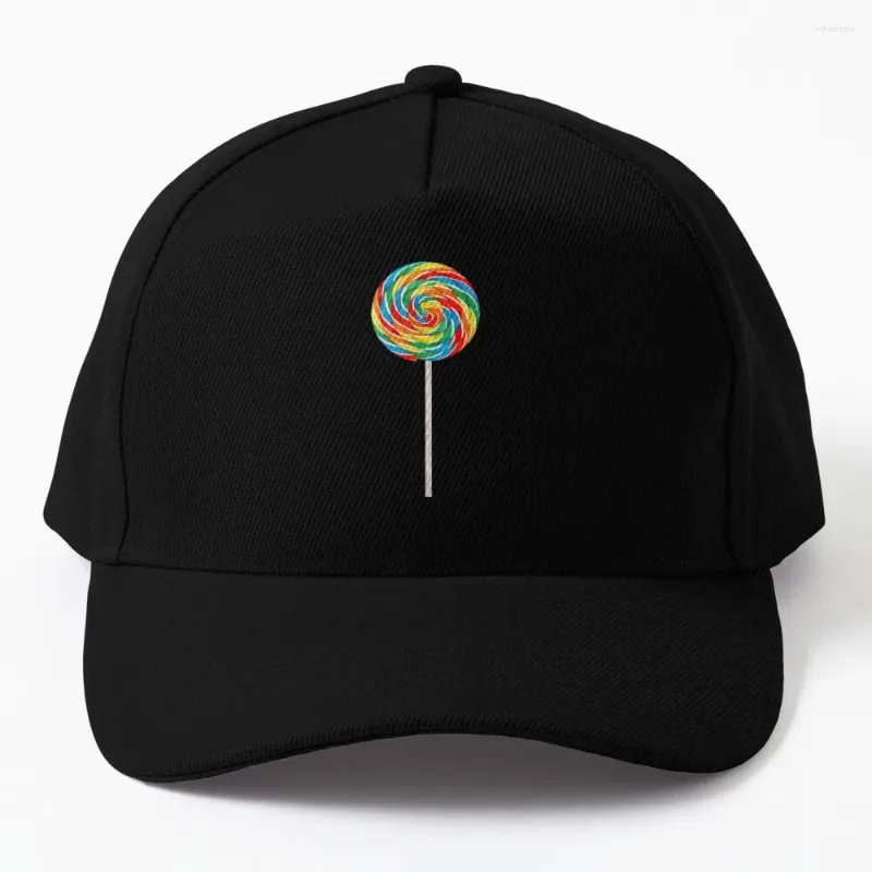 Bollmössor Swirl Lollipop Färgglad Candy Baseball Cap Hat Man Luxury Beach Summer Hats Kvinnors män