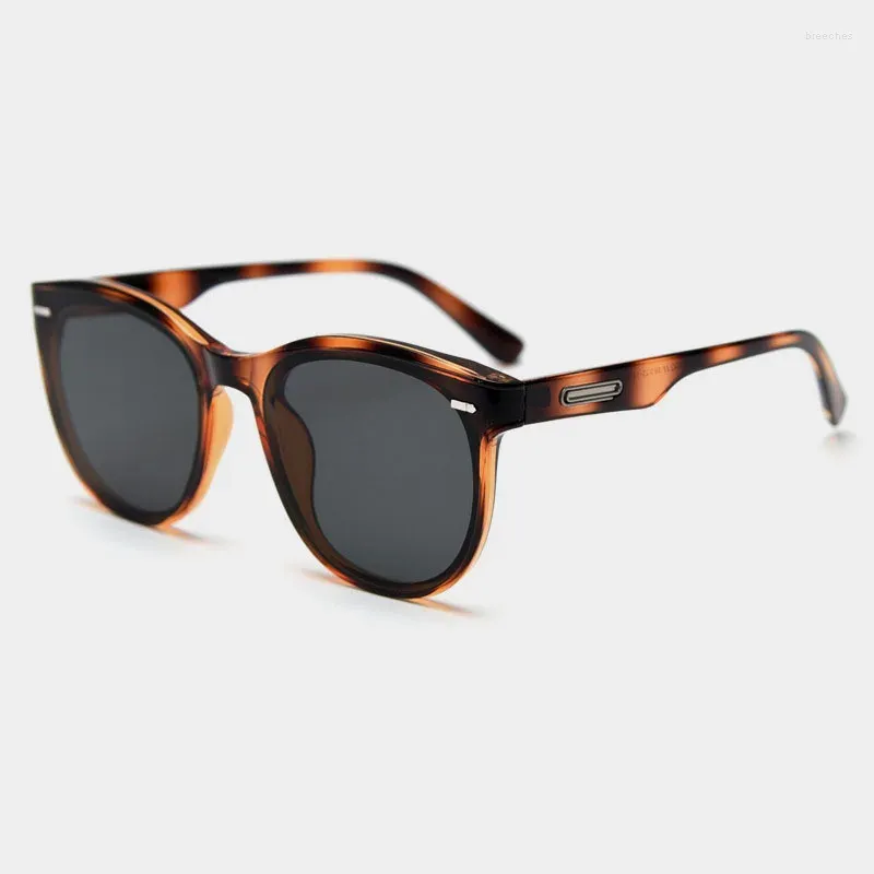 Sonnenbrille Leopard Korean TR90 Großer Rahmen Modische Männer und Frauen mit dem gleichen Street Shooting Concave Styling Wear Net Red