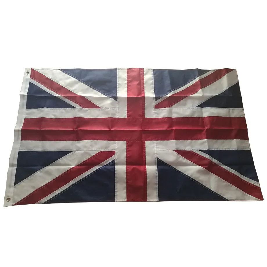 Tillbehör broderad sydd Storbritannien flagga Storbritannien flagga brittiska världslands flagga banner oxford tyg nylon 3x5ft