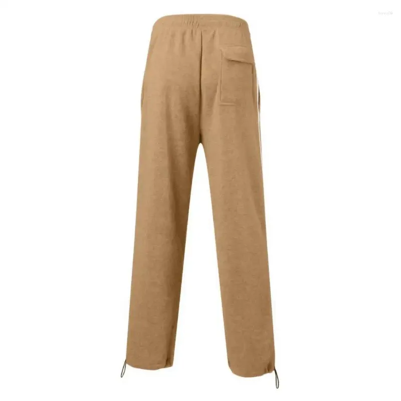 Pantalons pour hommes Sports décontractés Loisirs Hommes Coupe ample Sport à rayures latérales avec taille de cordon pour l'entraînement de gymnastique Jogging