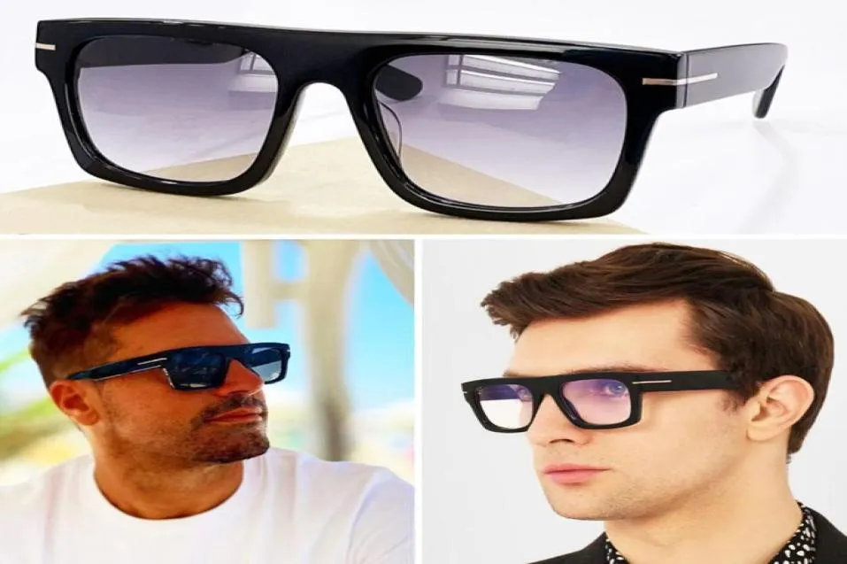 Klasyczne okulary przeciwsłoneczne Tom Męs Driving Uv400 ochronne oko oka oko oka TF5634 Trend mody Retro Square Luksusowy projekt marki 4264129