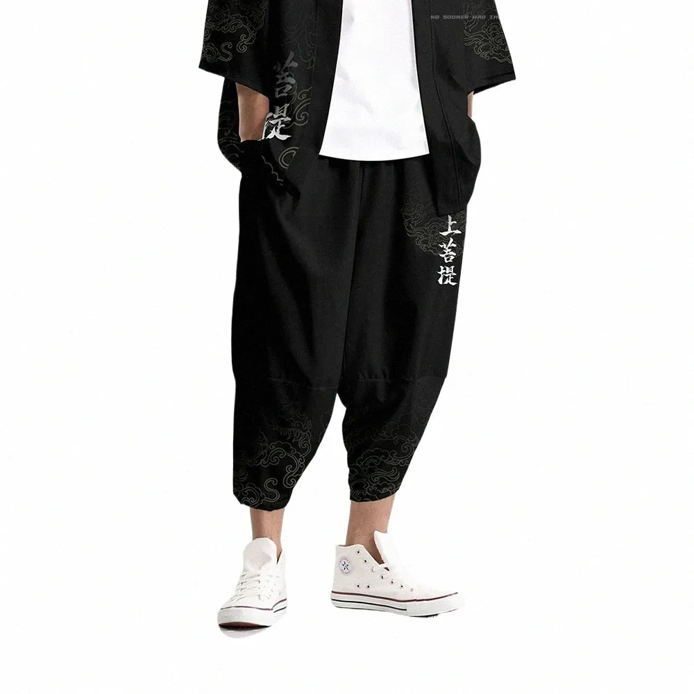 2020 pantalons de survêtement streetwear printemps automne hip hop sarouel hommes décontracté style chinois surdimensionné 6xl joggers pantalons p6wS #