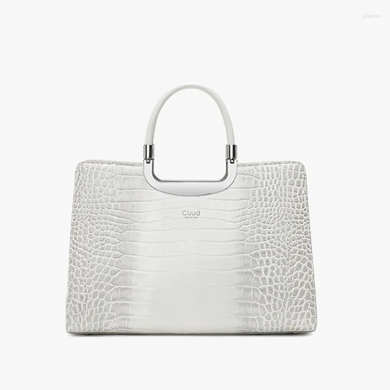 Totes Luxury Designer Women's Bag Handbag Leather Tote Quality Cowhide Crocodile Pattern Bags Brand Women Handbags