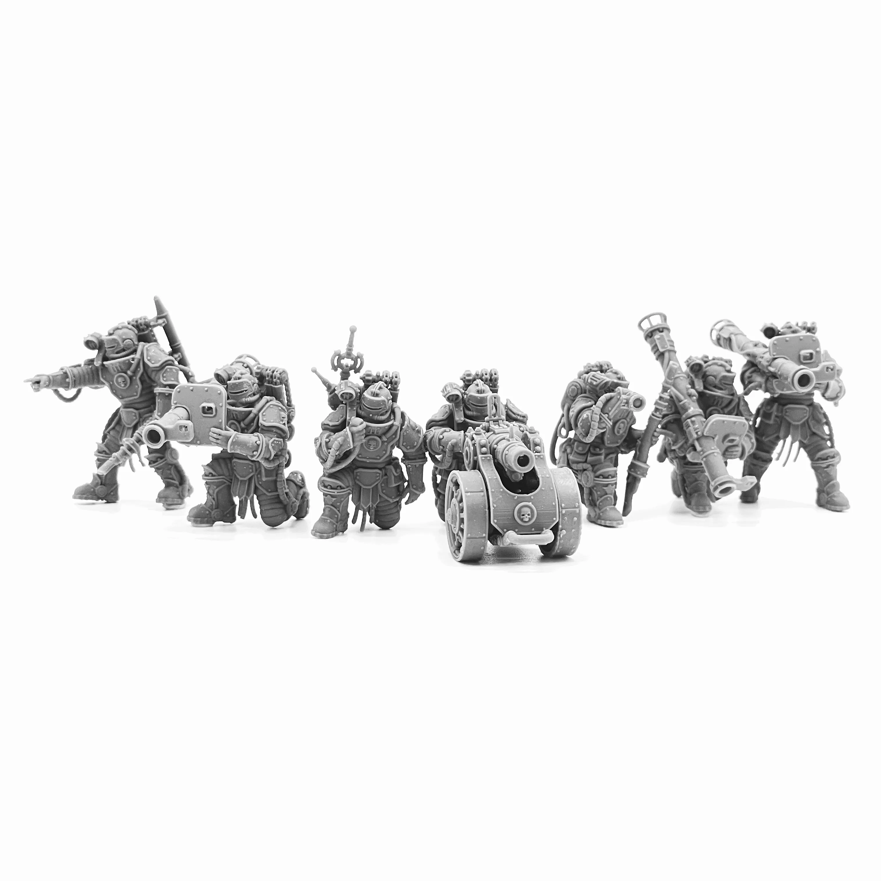 Escouade de soutien lourd de la garde solaire de la Force impériale, Kit de modèles en résine miniatures à l'échelle de 28mm, figurines de soldats de jeu sur table