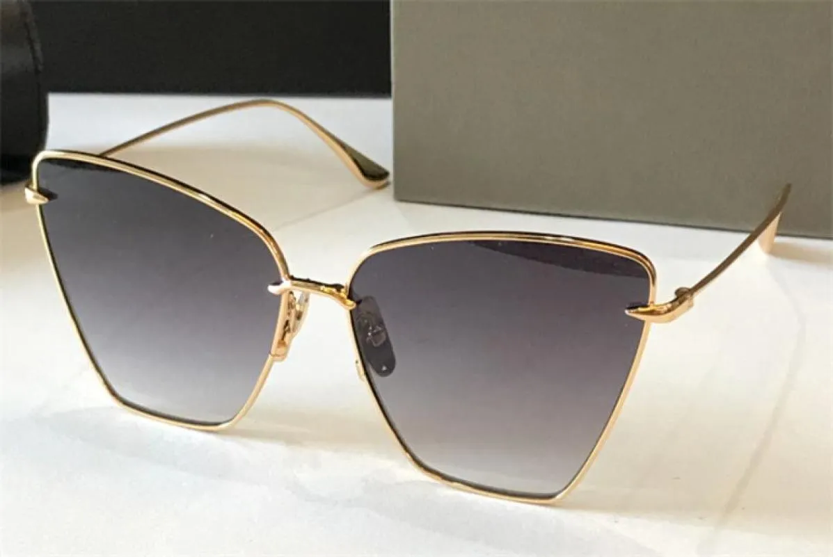 Nouvelles lunettes de soleil de mode Volner Femmes Design Metal Vintage Vintage Style Populaire charmant Cat Oeil Cadre UV 400 LENS8765455