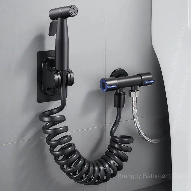 Handheld Bidet Spray Set 304 Stainless Steel Gun Self Cleaning Bathroom Shower Head for Toilet Sprayer with Hose 240314