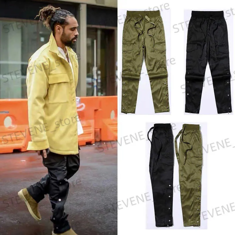 Men's Pants New Fashion Chic Men Cargo Pants Strtwear Joggers High Strt Techwear Mans Casual Trousers Hip Hop Punk Harem Pants T240326