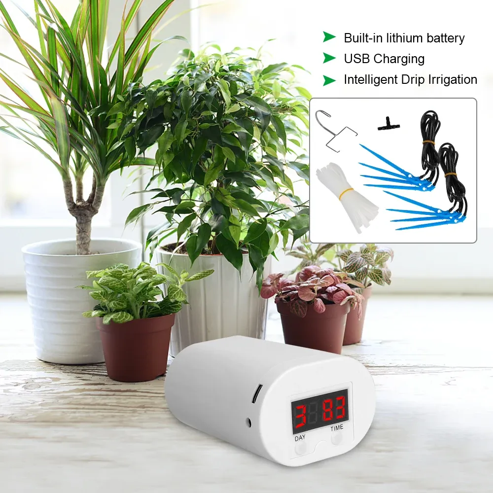 SHAVERS 8/4/2 HEAD GARDEN GADGET Automatisk vattenpumpspump Controller DRIP IRRIGATION DIVART Pump Timer System Flower Plant Home Sprinkler