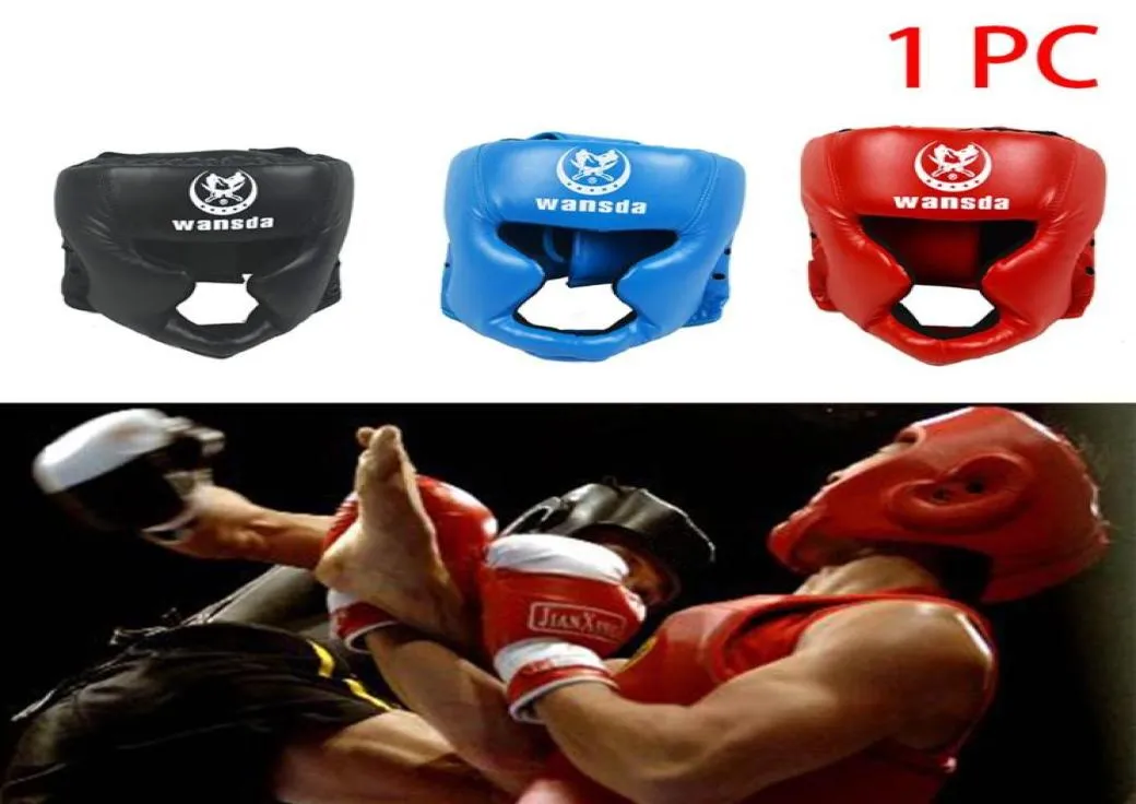 Protège-tête de boxe, équipement de Fitness pratique, casque de boxe pour arts martiaux, Taekwondo, Faux cuir 325u5258413