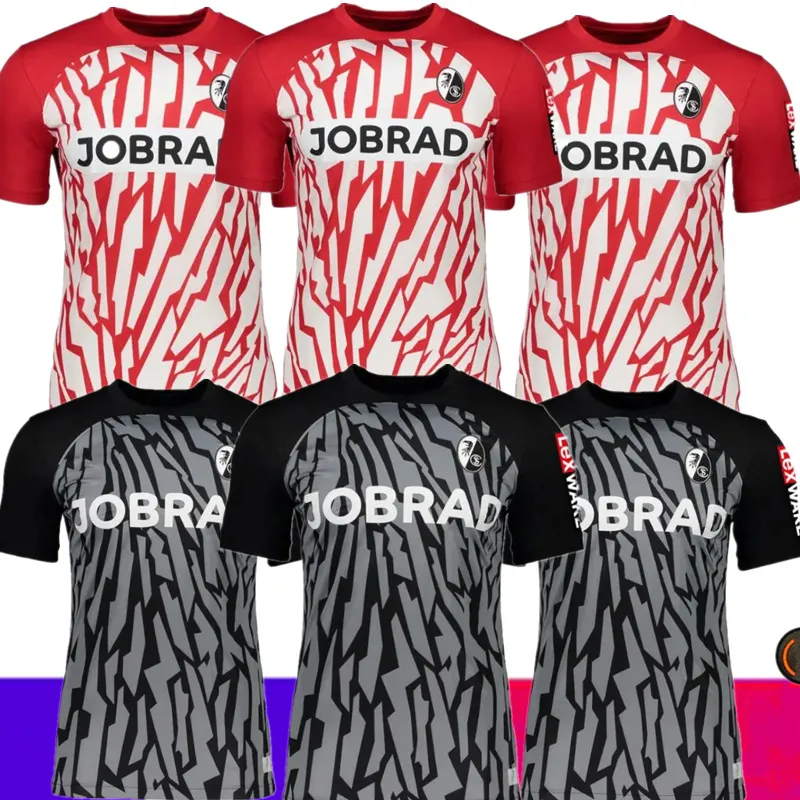 Freiburg SC 23-24 Soccer Jersey: Mens Home Away Kit EGGESTEIN, HOLER  More! Premium Football Shirt, Buy Now!