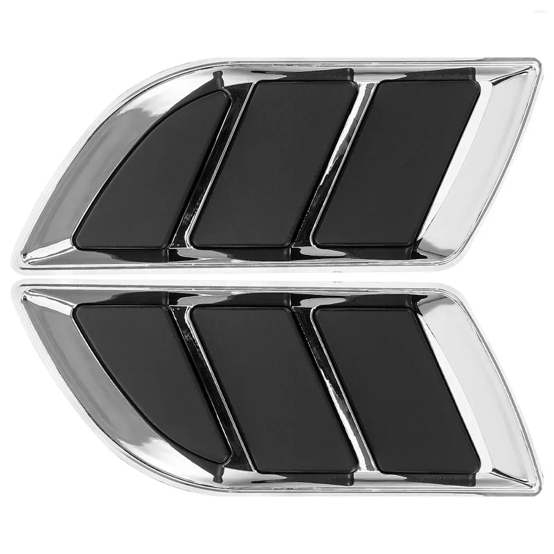 Pair Hood Vent Sticker Vehicle Air Flow Cover Car Exterior Decoration