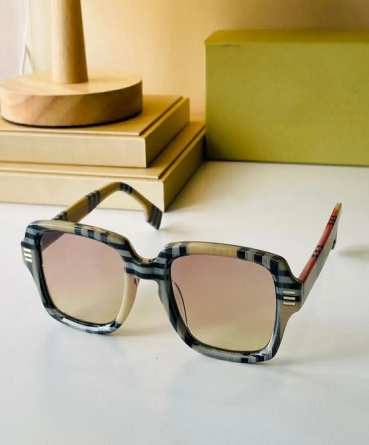Classic Plaid 4349 retro mens sunglasses womens designer Logo Detail Rectangular Frame Sun glasses top high quality Trendy famous 5479073