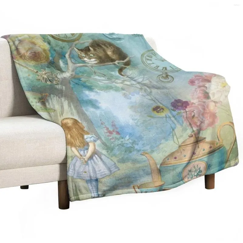 Cobertores Wonderland Throw Blanket Vintage Decorativo Cama de Inverno Fofa