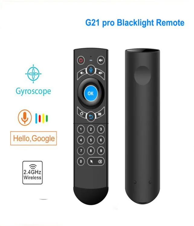 G21 Air Mouse G21S Fly AirMouse 24G Controlter Remote Control Google Voice per TX6 TV Box Xiaomi I9 X96 H96 Max Mag 322 Box6380832