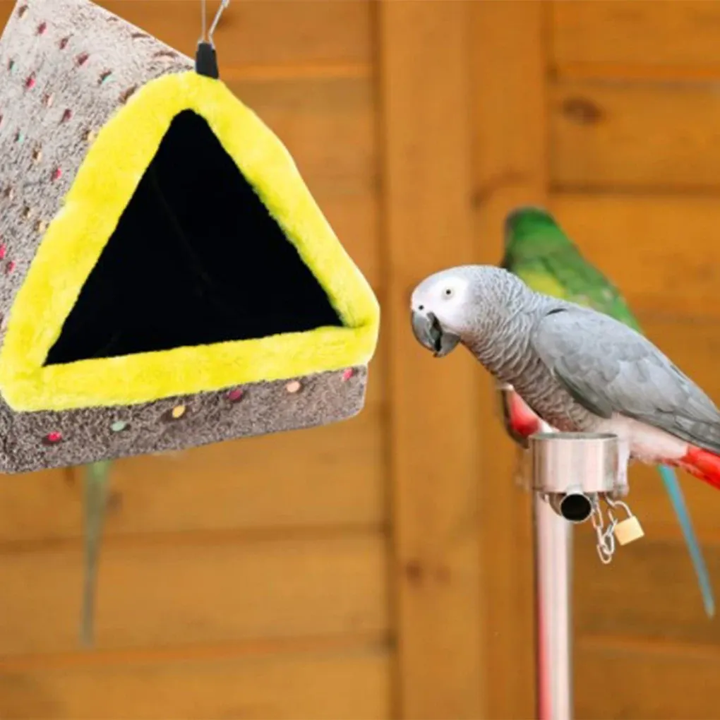 Hamac suspendu en coton pour nids d'oiseaux, suspension pratique offrant un endroit confortable pour les oiseaux et le coton est interne