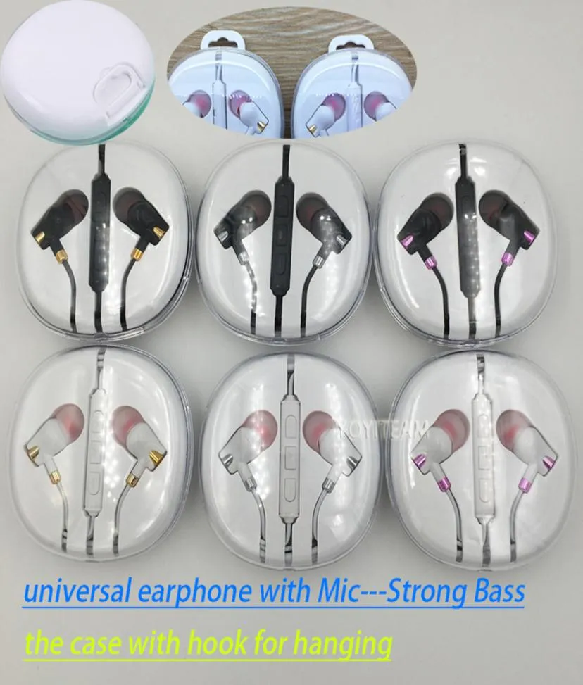 strong bass cell phone earphone with microphone and volume control for smartphone mp3 mp4 good sound headphones9017963