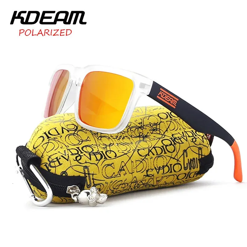 Óculos de sol polarizados quadrados clássicos kDeam Mulheres homens Ultra Light Driving Glasses de alta qualidade Filme real colorido Sombras UV40 240320