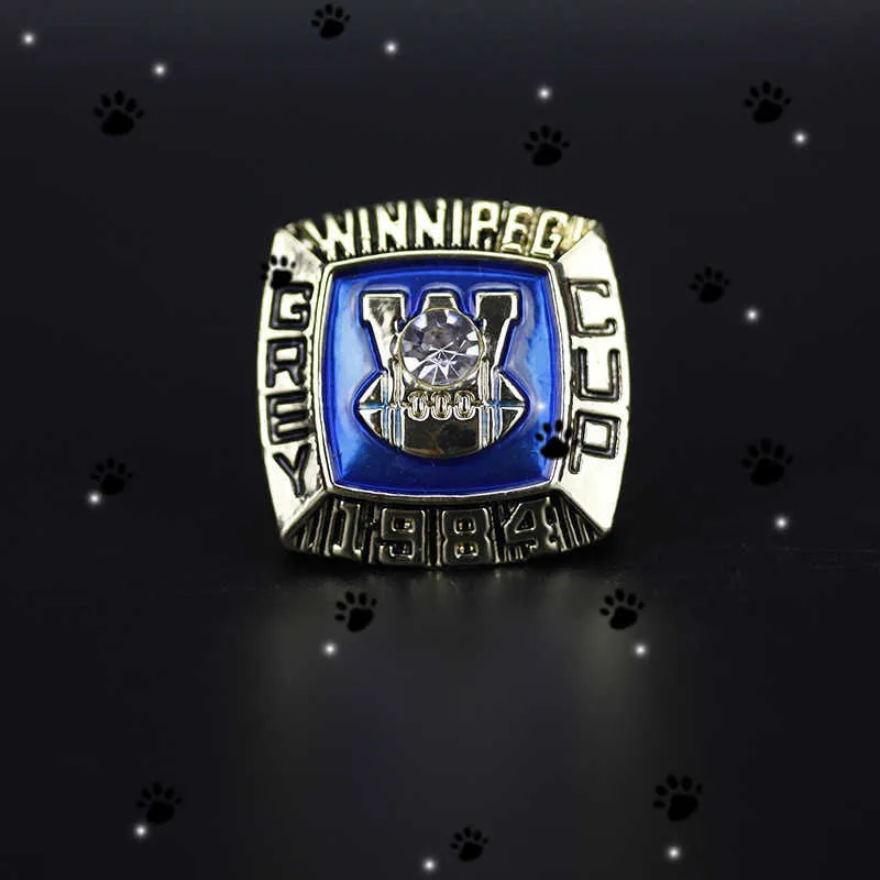 1984 CFL Winnipeg Blue Bomber Football Football Grey Cup Championship Ring