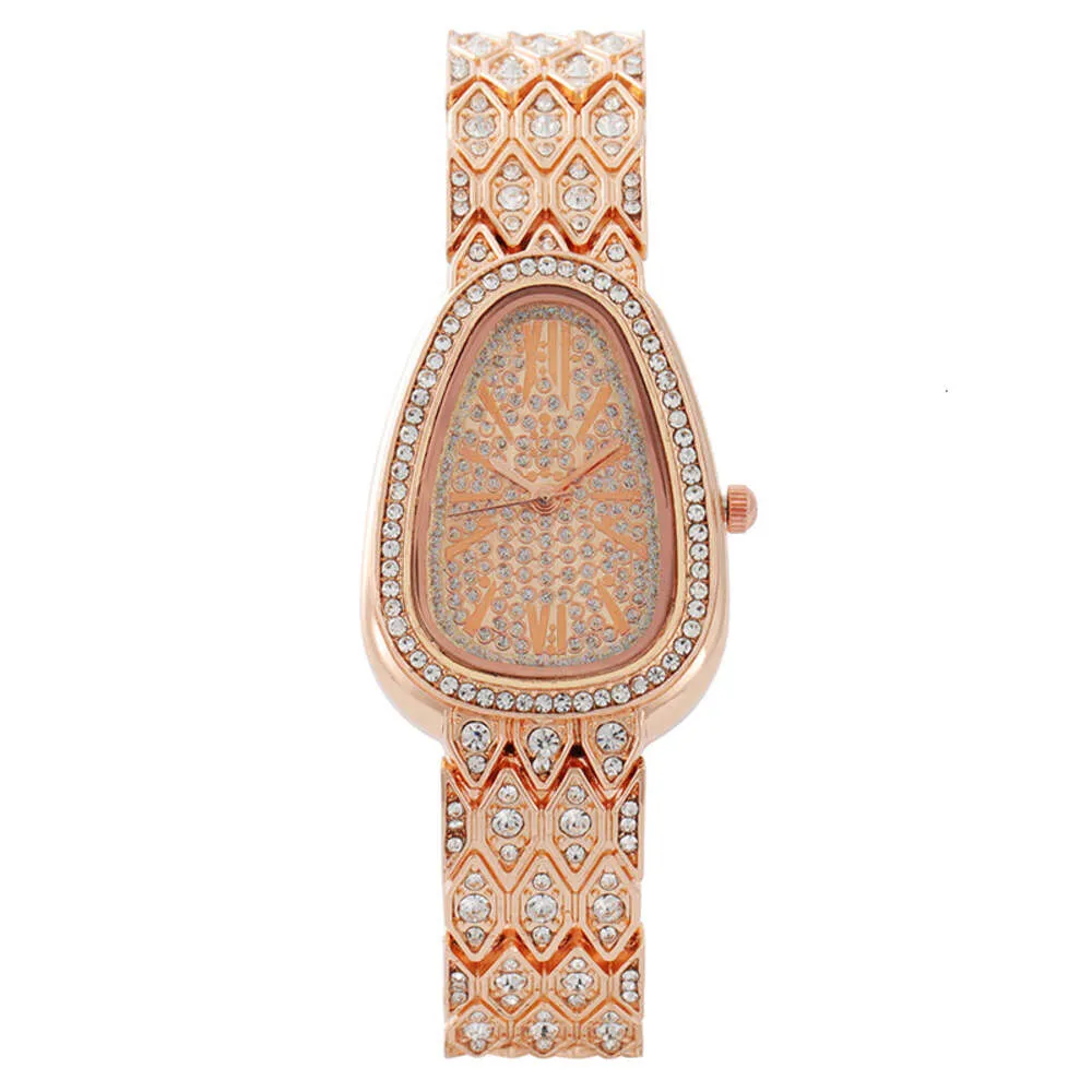 BW Internet Celebrity High-end Snake Shaped Armband Full Diamond Fashion Women's Quartz Watch