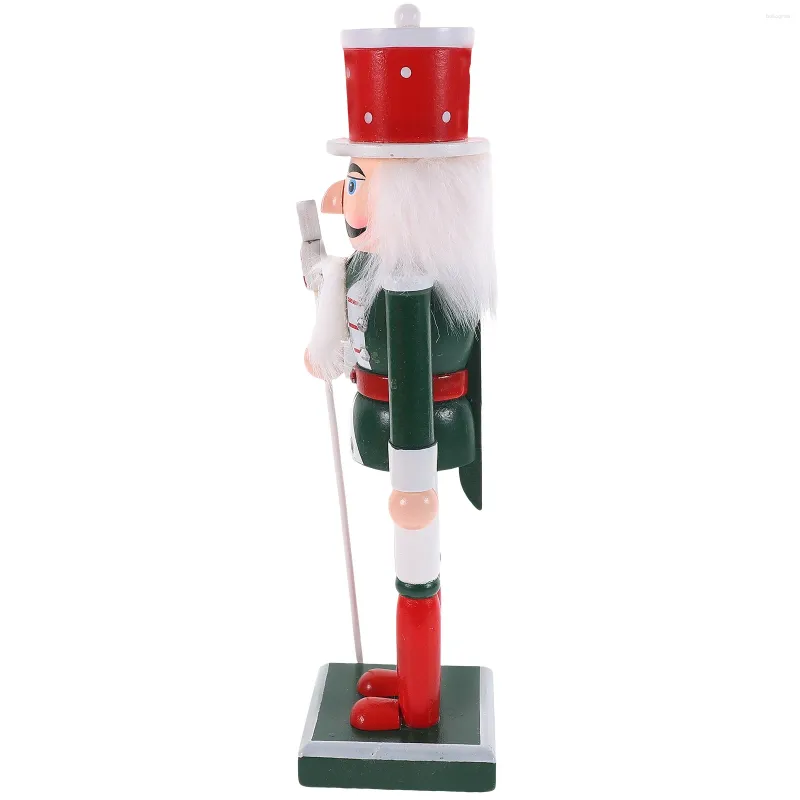 Dekorative Figuren, Weihnachts-Nussknacker-Figuren aus Holz, Pfefferminz-Soldaten-Statue, traditionelles Lebkuchen-Marionetten-Puppenspielzeug