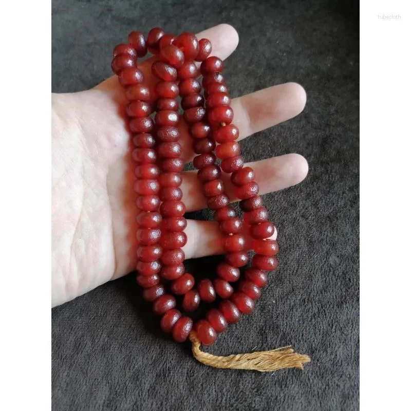 Pendentif Colliers Agate rouge 80 pièces Accessoires de chapelet Perles d'espacement Bracelet Collier 12mm