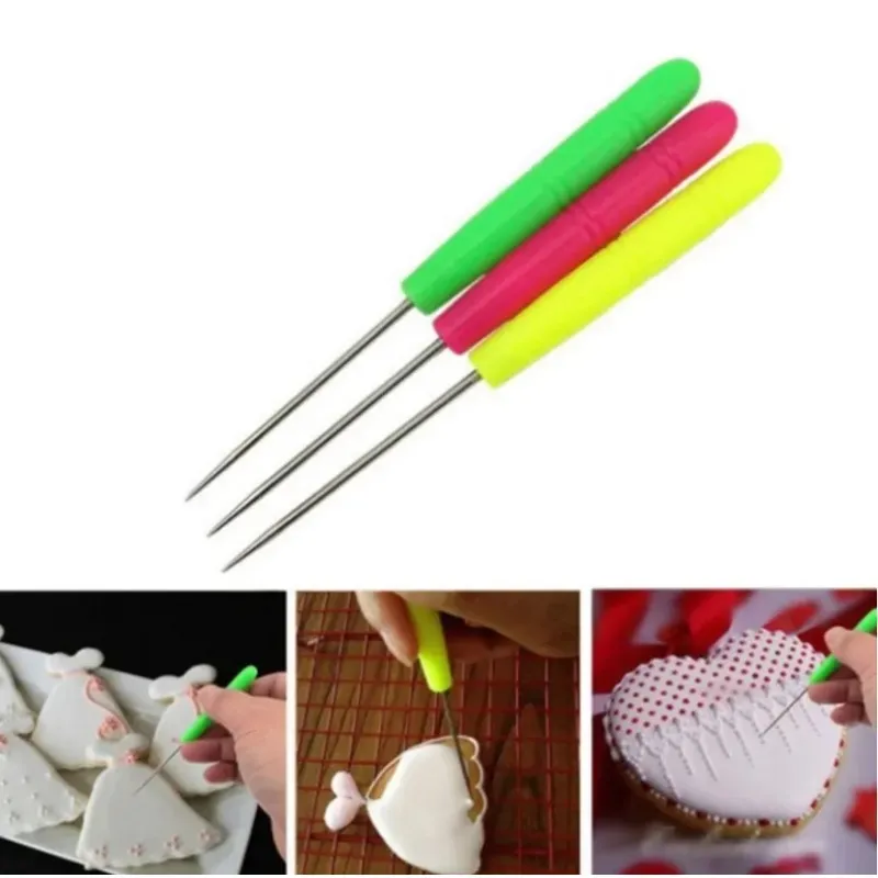 2024 Scriber Needle Modelling Tool Baking Markeringsmönster Ising Sugarcraft Cake Decorating Icing Carve Cookie Decor - För bakning av modellering