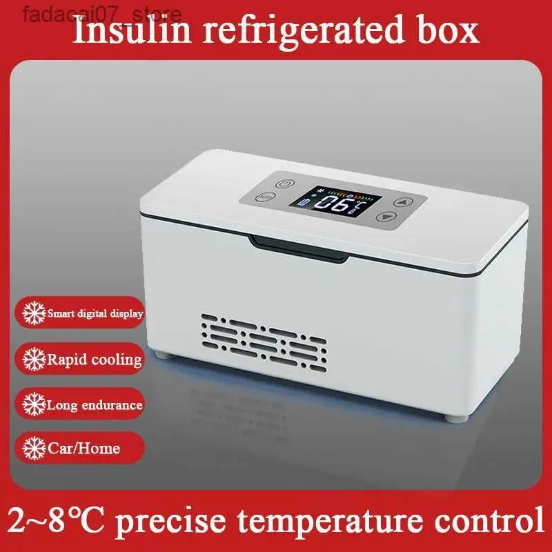 냉장고 냉동고 자동차 냉각기 약물 성장 호르몬 인슐린 인슐린 USB 충전 온도 조절기 미니 냉장고 Q240326