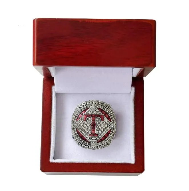 2022 2023 Baseball Rangers Seager Team Championship Ring مع هدية مروحة للرجال الخشبية للرجال