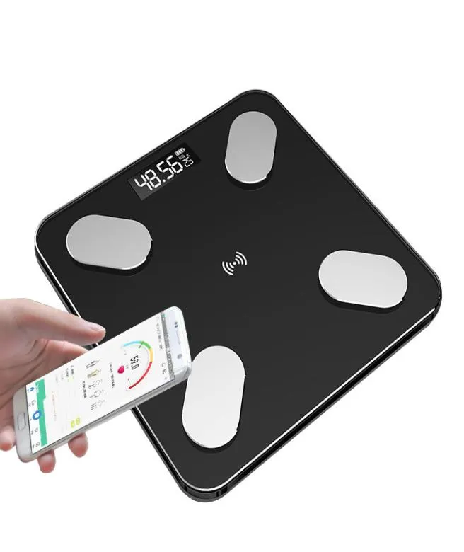 Electronic Weighing Scales Body Fat Scale Household Body Health Scale Tempered Glass Scales Accurate li pin cheng BatteryWeight S7552702