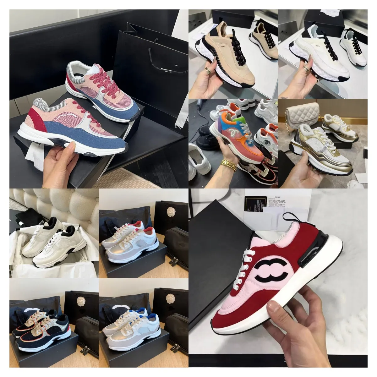 Chanells Sho Digner Sneakers Womens Star Sneakers Out of Office Sneaker Luxury Channel Shoe Mens Digner Sho Men Outdoor Sho Trainers Sports Casual