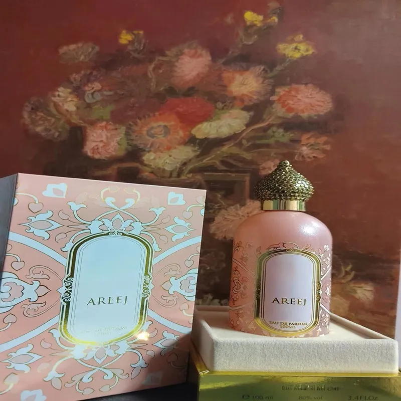 Yüksek kaliteli 100ml Areej Moon Blanche Eau de Parfum Paris Koku Erkek Kadın Köln Püskürtme Uzun Kalıcı